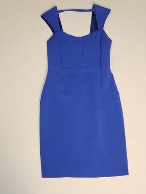 Forever 21 Royal Sapphire Blue Sheath Bodycon Dress Small S EUC